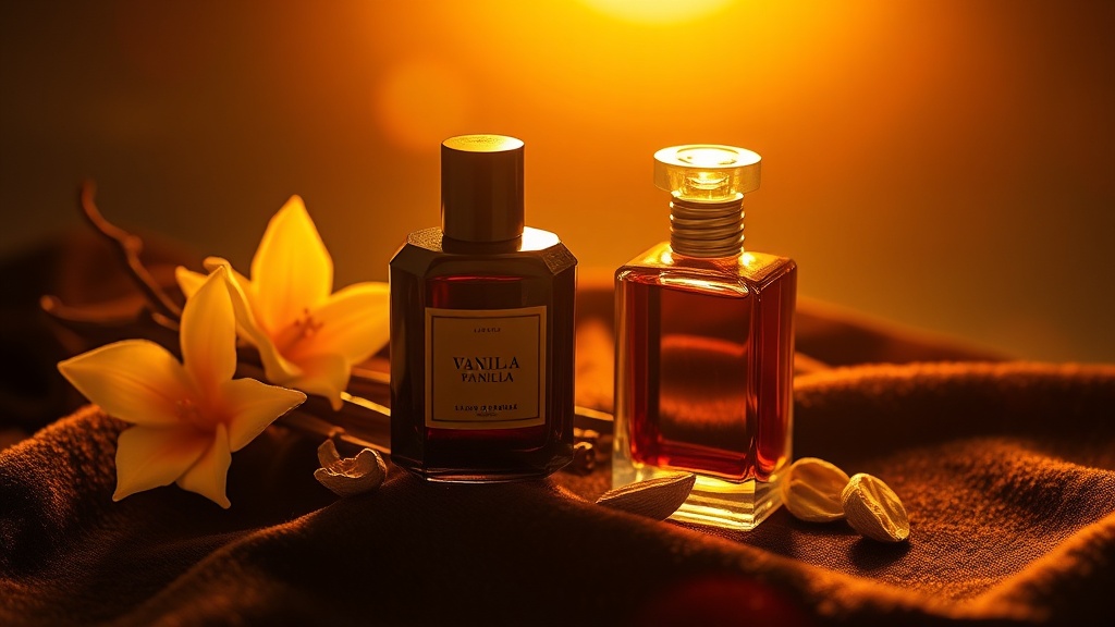 Luxury vanilla perfume arrangement
